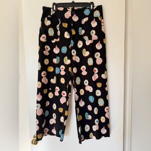 Anthropologie/ Mauve Collette pants with fun pattern